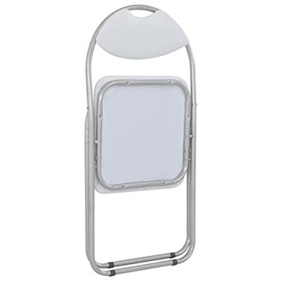 Eetkamerstoelen inklapbaar 2 st kunstleer wit Eetkamerstoelen inklapbaar 2 st kunstleer wit