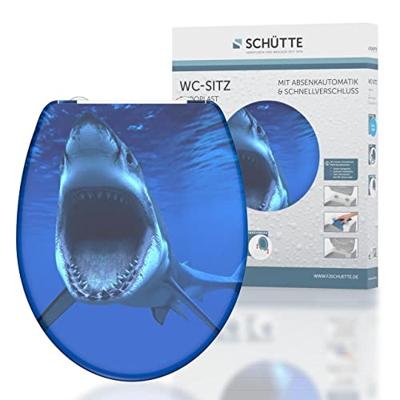Duroplast WC-bril SHARK met soft-close en quick-release - thumbnail