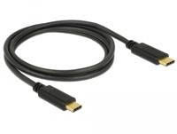 DeLOCK 83323 USB-kabel 1 m USB 2.0 USB C Zwart - thumbnail