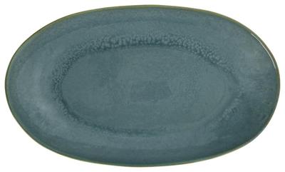 HEMA Ovale Schaal 30cm Porto Reactief Glazuur Blauw (blauw)