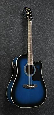 Ibanez PF15ECE-TBS Transparent Blue Sunburst elek. akoestische westerngitaar