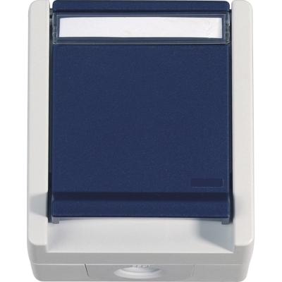 Stopcontact enkel waterdicht IP55 met klep