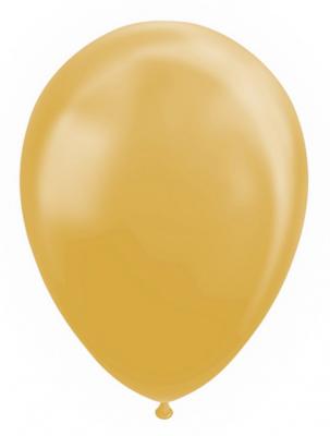 Globos Ballonnen metallic goud 30cm, 10st.