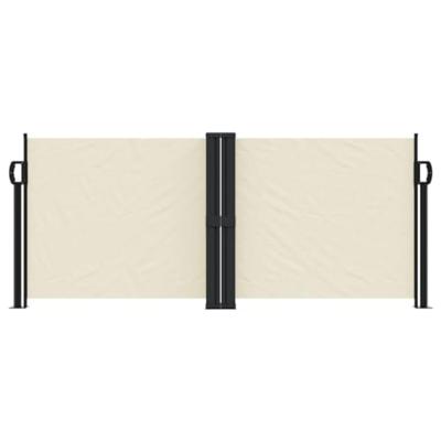 VidaXL Windscherm uittrekbaar 100x600 cm crème