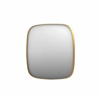 Spiegel INK SP29 Contour 60x4x60 cm in Geborsteld Mat Goud - thumbnail