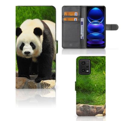 Xiaomi Redmi Note 12 5G | Poco X5 | Telefoonhoesje | Met pasjeshouder | Panda