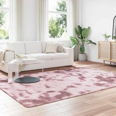 Hoogpolig vloerkleed NAVARRA 200x290 cm polyester stoffig roze