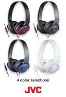JVC HA-SR225-W-E on-ear lichte hoofdtelefoon met afstandsbediening/microfoon wit - thumbnail