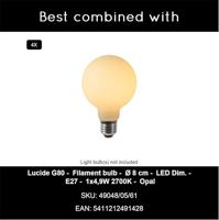 Lucide LESTER - Plafonnière - 4xE27 - Mat Goud / Messing - thumbnail