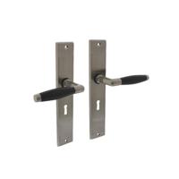 Intersteel Deurklink Ton basic schild mat nikkel sleutelgat 56mm - thumbnail