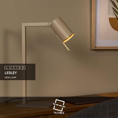 Lucide LESLEY - Bureaulamp - 1xGU10 - Taupe