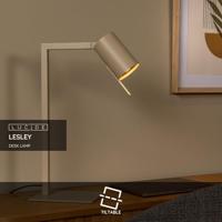 Lucide LESLEY - Bureaulamp - 1xGU10 - Taupe - thumbnail