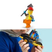 LEGO 60401 City bouwwals, modelvrachtwagen met minifiguren van een arbeider - thumbnail