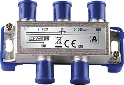 Schwaiger VTF8824 kabel-tv-verdeler 4-voudig 5-1000MHz