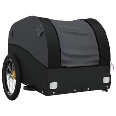 Fietstrailer 45 kg ijzer zwart - thumbnail