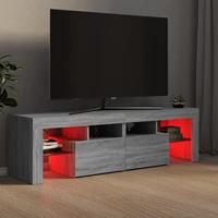 Tv-meubel met LED-verlichting 140x36,5x40 cm grijs sonoma eiken - thumbnail