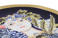 Middenstuk DKD Home Decor Blauw Multicolour Porselein 42 x 42 x 4 cm - thumbnail