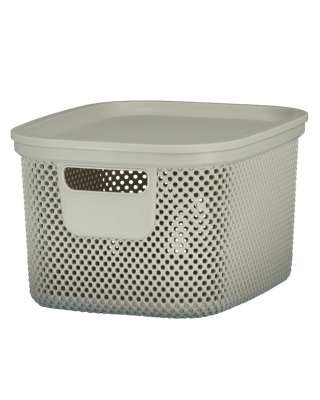 Opbergdoos met deksel - Grijs