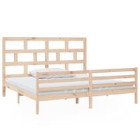 Bedframe massief grenenhout 200x200 cm - thumbnail