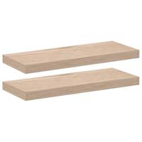 Wandschapppen 2 st 60x23,5x4 cm bewerkt hout - thumbnail