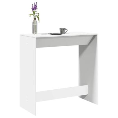 Bartafel 102x50x103,5 cm bewerkt hout wit