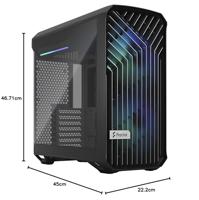 Fractal Design Torrent Compact RGB Black TG Light Tint - thumbnail