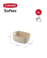 Curver Softex opbergmand S 4L Krijtwit - thumbnail