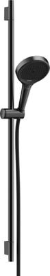 Hansgrohe Rainfinity doucheset 130 3jet EcoSmart met glijstang S Puro 90 cm, push-schuifstuk en Designflex textiel doucheslang 160 cm, Brushed Black Chrome Hansgrohe Rainfinity doucheset 130 3jet EcoSmart met glijstang S Puro 90 cm, push-schuifstuk en Designflex textiel doucheslang 160 cm, Brushed Black Chrome