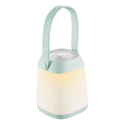 LED Campinglamp oplaadbaar - Draadloos - Dimbaar warm wit licht - 28 cm - Mintgroen