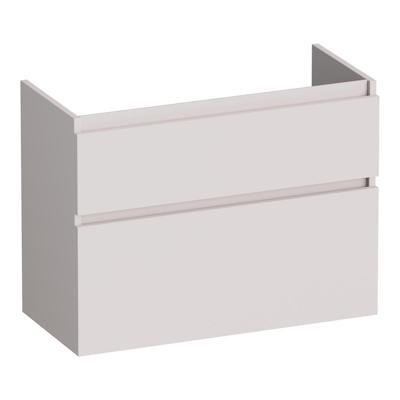 Brauer Delight - Onderkast Ondiep - 80 cm - met 2 Softclose Lades Greeploos en 1 Sifon Uitsparing - Mat Zand