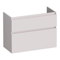 Brauer Delight - Onderkast Ondiep - 80 cm - met 2 Softclose Lades Greeploos en 1 Sifon Uitsparing - Mat Zand - thumbnail
