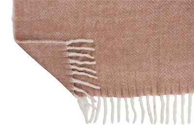 J-Line Plaid Acryl Wol Roze Wit