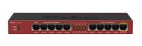 Mikrotik RB2011IL-IN netwerk-switch Gigabit Ethernet (10/100/1000) Rood Power over Ethernet (PoE) - thumbnail