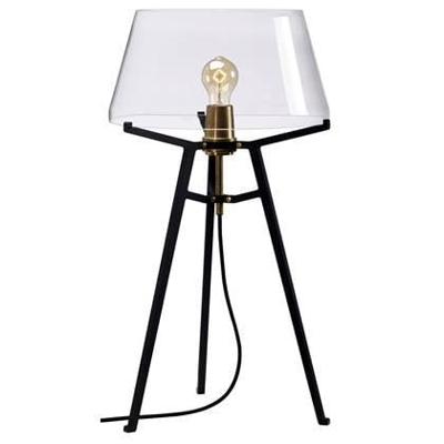 Tonone Ella Tafellamp - Zwart - Transparant