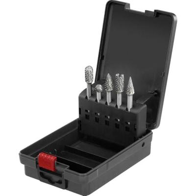 TOOLCRAFT TO-9913158 Freesstift Afmeting, Ø 10 mm Schachtdiameter 6 mm 5-delig TOOLCRAFT TO-9913158 Freesstift Afmeting, Ø 10 mm Schachtdiameter 6 mm 5-delig
