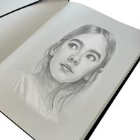 Schetsboek A4 - zwart - 80 vellen - thumbnail