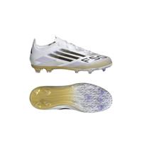 adidas F50 Elite Gras Voetbalschoenen (FG) Kids Wit Zwart Goud - thumbnail