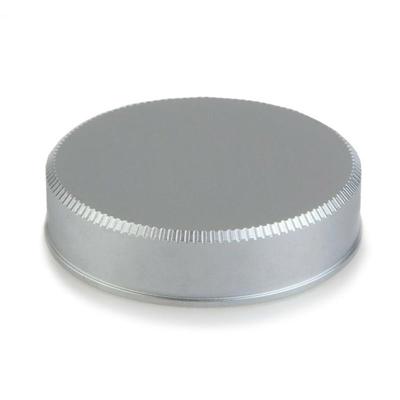 Leica 14059 Rear Lens Cap M, flat, brass, silver chrome finish