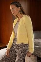 Studio Anneloes Xana Tweed Cardigan 13459 Vest 2100 Butter Yellow - thumbnail