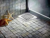 Doucheput Creavit PVC met RVS rooster 150x150 mm Onderuitlaat Creavit - thumbnail