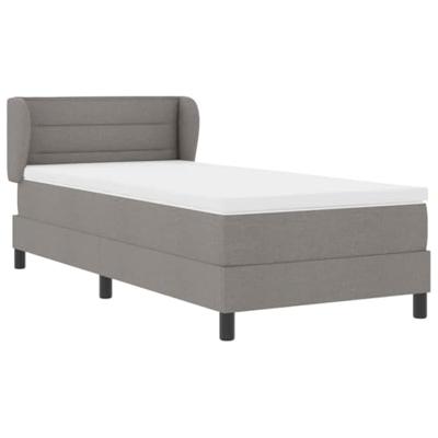 Boxspringbed met matras stof taupe 80x200 cm