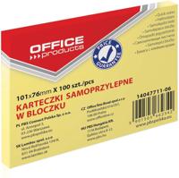 OFFICE products memoblok, ft 76 x 101 mm, 100 vel, geel - thumbnail