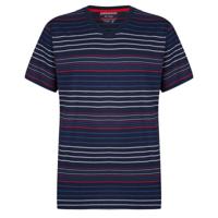 Heren pyjamashirt gestreept blauw - thumbnail