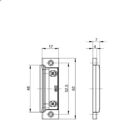 GU schootvanger voor 30mm sluitlijst 6-28902-03-0-1