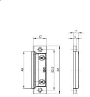 GU schootvanger voor 30mm sluitlijst 6-28902-03-0-1 - thumbnail