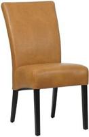 Cognac leren landelijke eetkamerstoel Just - Granada leer Sahara (cognac leer) - thumbnail