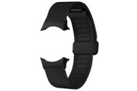 Samsung Milanese band small smartwatch van roestvrij staal voor Galaxy Watch4 40 mm, Watch5 40 mm, Watch6 40 mm, zwart - thumbnail