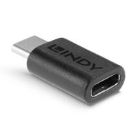 Lindy 41893 tussenstuk voor kabels USB 3.2 Type C Zwart - thumbnail