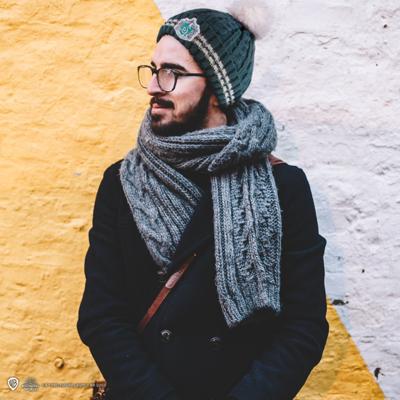 Cinereplicas Slytherin Pompom Beanie Pet Acryl, Polyester