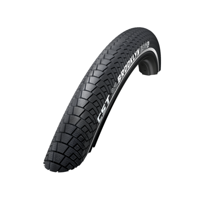 Cst Buitenband: brooklyn pro kleur: zwart (2mm anti-lek) maat: 26x2.1, etrto 55-559